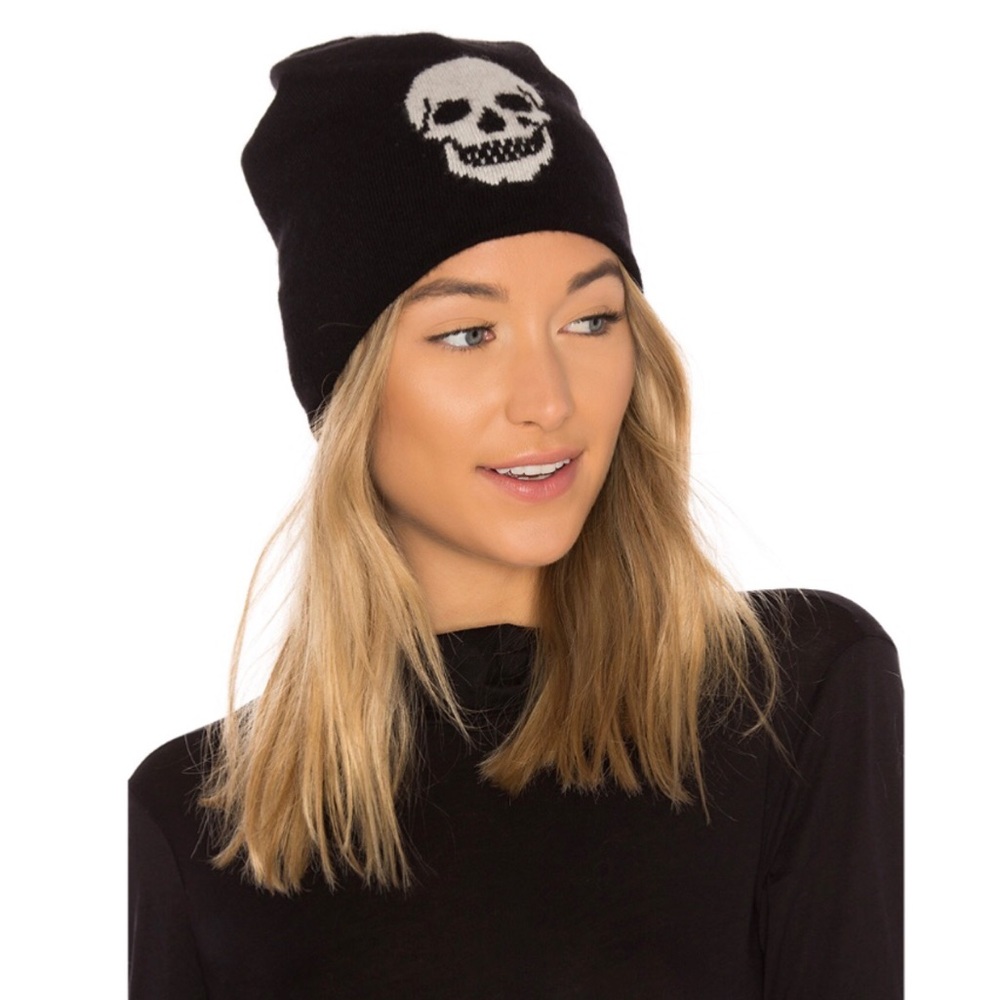 360CASHMERE BRIGIT SKULL BEANIE
